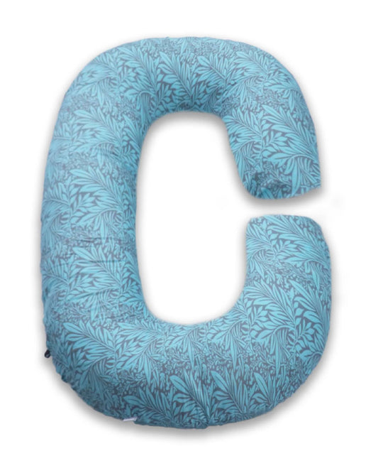 Coozly C shaped Pregnancy Pillow-Full Body-Blue-Tree Of Life-Super Premium-Microfibre-Removable & Washable Cover-For Maternity