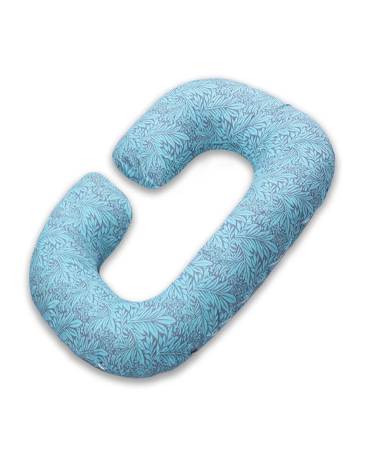 Coozly C shaped Pregnancy Pillow-Full Body-Blue-Tree Of Life-Super Premium-Microfibre-Removable & Washable Cover-For Maternity