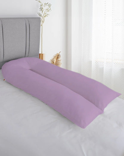 Coozly U shaped Pregnancy Pillow-Full Body-Lavender-Premium Lyte-Microfibre-Removable & Washable Cover-For Maternity
