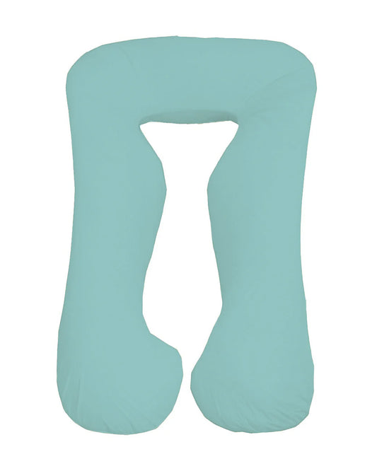 Coozly Feline shaped Pregnancy Pillow-Full Body-Mint-Microfibre-Removable & Washable Cover-For Maternity