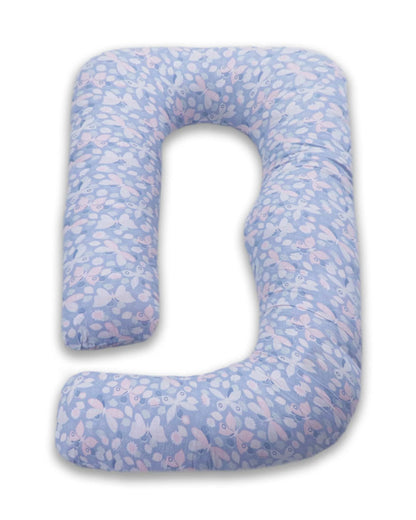Coozly G shaped Pregnancy Pillow-Full Body-Lilac-Microfibre-Removable & Washable Cover-For Maternity