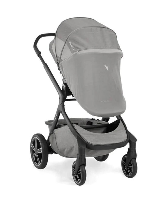 Nuna Demi Grow Baby Stroller & Sibling Seat Combo-Stroller Features (Height Adjustable Parent Handle Bar, Reversible Seat, Upto 22 Kg)-Sibling Seat Features (Removable Head Support, Three Recline Positions, Upto 15 Kg)-Frost