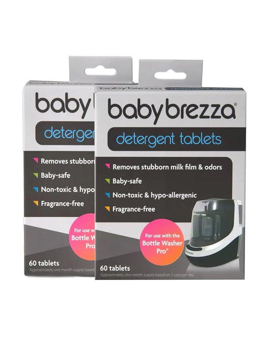 Baby Brezza Detergent Tablets For Bottle Washer Pro-Pack of 120 Tablets-Baby Safe & Hypoallergenic
