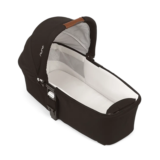 Nuna Mixx Next Stroller & Mixx Carry Cot Travel System-With Cup Holder-Stroller Features (Height Adjustable Parent Handle Bar, Upto 22 Kg)-Carry Cot Features (Protective UPF 50+ Canopy-Compact Flat Fold)-Ocean & Caviar