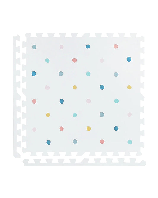 Kind & Me Colour Pop White Playmat-Includes 6 Waterproof Foam Tiles-0M+