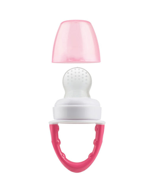Dr. Brown's Fresh Firsts Silicone Feeder-Mesh Free Design-With Tiny Holes-Pink-For Infants