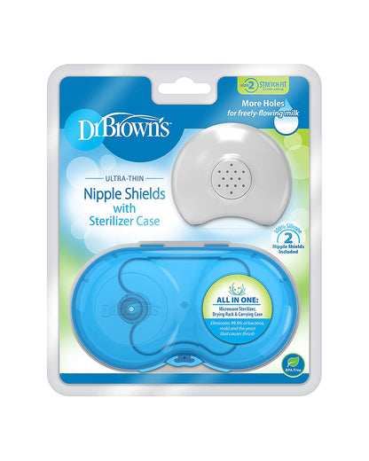 Dr. Brown's Nipple Shields With Sterilizing Case-Size 2-For Breastfeeding Moms