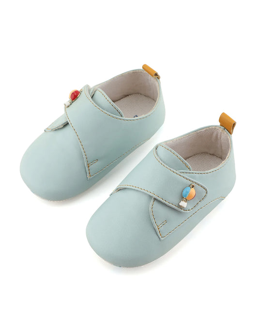 Baby Doe Light Blue Fly High Velcro Sneakers For Infants
