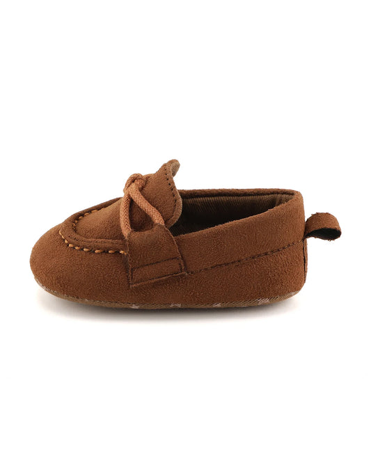 Baby Doe Brown Slip On Loafers For Infants