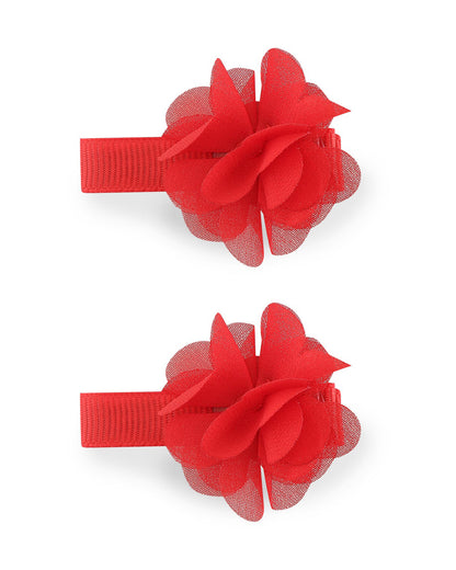 Baby Doe Red Hair Clip-Solid-Cotton Blend-For Infants