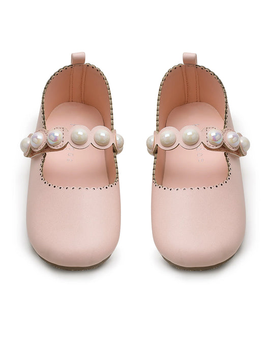 Baby Doe Pink Pearly Velcro Bellies For Infants