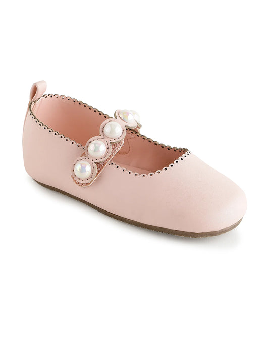 Baby Doe Pink Pearly Velcro Bellies For Infants