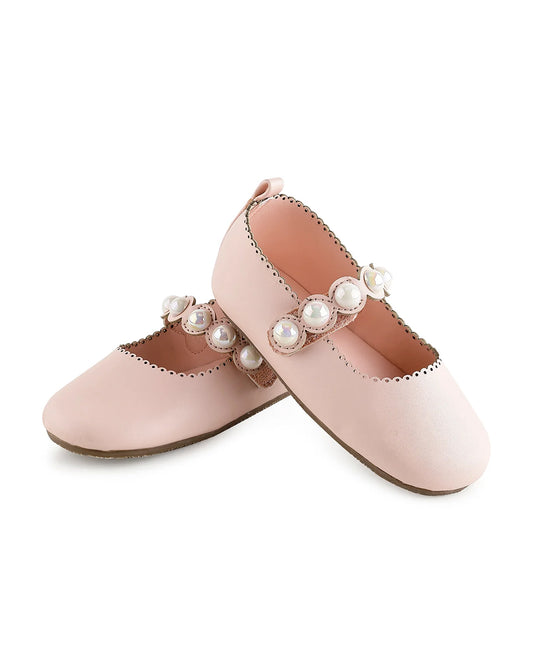 Baby Doe Pink Pearly Velcro Bellies For Infants