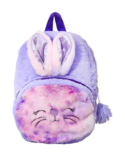 Mirada Bunny with Ears Toy Bag-with Adjustable Straps-Purple-for Toddlers