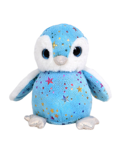 Mirada Blue Foil Glitter Eye Penguin Stuffed Soft Toy-Plush Cuddly Toy For Newborn