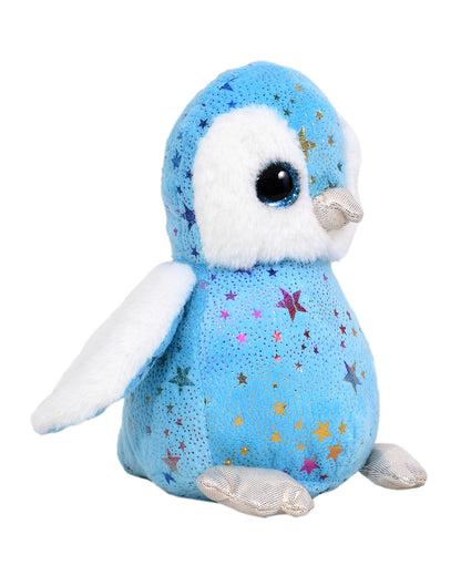 Mirada Blue Foil Glitter Eye Penguin Stuffed Soft Toy-Plush Cuddly Toy For Newborn