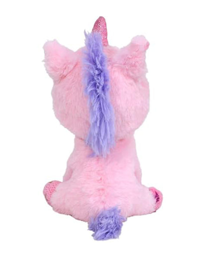 Mirada Pink Foil Glitter Eye Unicorn Stuffed Soft Toy-Plush Cuddly Toy For Newborn