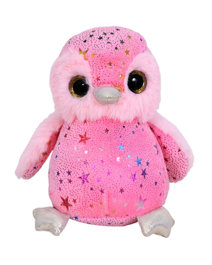 Mirada Pink Foil Glitter Eye Penguin Stuffed Soft Toy-Plush Cuddly Toy For Newborn