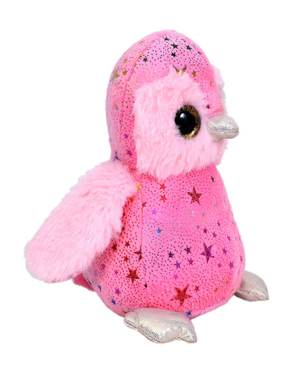 Mirada Pink Foil Glitter Eye Penguin Stuffed Soft Toy-Plush Cuddly Toy For Newborn