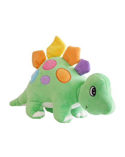 Mirada Green Embroidered Dinosaur Stuffed Soft Toy-Plush Cuddly Toy For Newborn