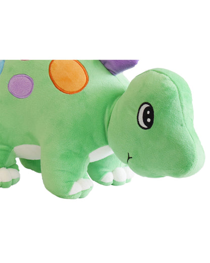 Mirada Green Embroidered Dinosaur Stuffed Soft Toy-Plush Cuddly Toy For Newborn