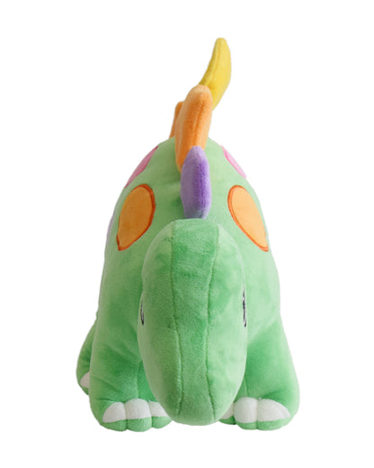 Mirada Green Embroidered Dinosaur Stuffed Soft Toy-Plush Cuddly Toy For Newborn