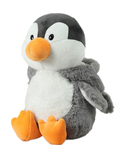 Mirada Grey Super Soft Hoodie Penguin Stuffed Soft Toy-Plush Cuddly Toy For Newborn