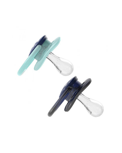 Dr. Brown's Advantage Pacifier-With Round Silicone Bulb-Blue Space-Pack of 2-Soother