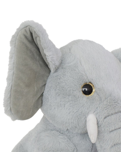 Mirada Grey Elephant With Glitter Eye Stuffed Soft Toy-Plush Cuddly Toy For Newborn