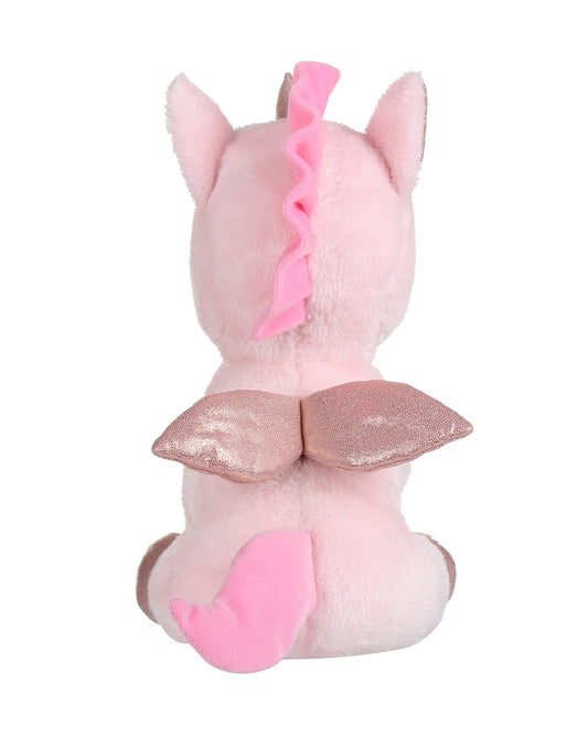 Mirada Tie Dye Purple Unicorn With Glitter Eye Stuffed Soft Toy-Plush Cuddly Toy For Newborn
