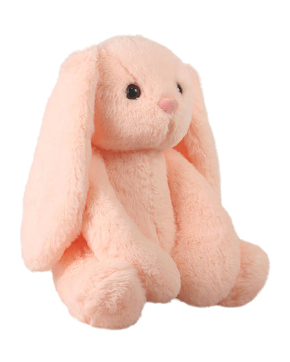 Mirada Peach Bunny Stuffed Soft Toy-Plush Cuddly Toy For Newborn