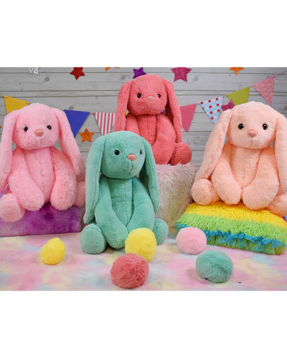 Mirada Pink Bunny Stuffed Soft Toy-Plush Cuddly Toy For Newborn