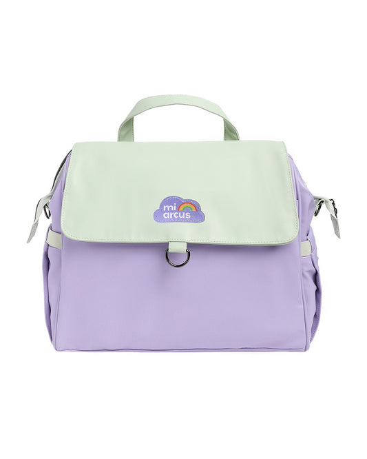 Mi Arcus Diaper Bag-Backpack-With Laptop Storage & Diaper Changing Sheet-Purple