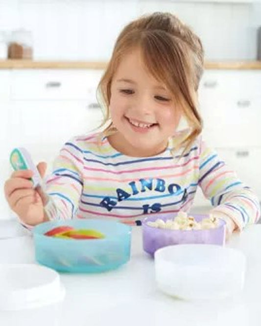 Skip Hop Zootensils-Unicorn-Stainless Steel Spoon & Fork Set-Soft Sides For Easy Grip-For Infants