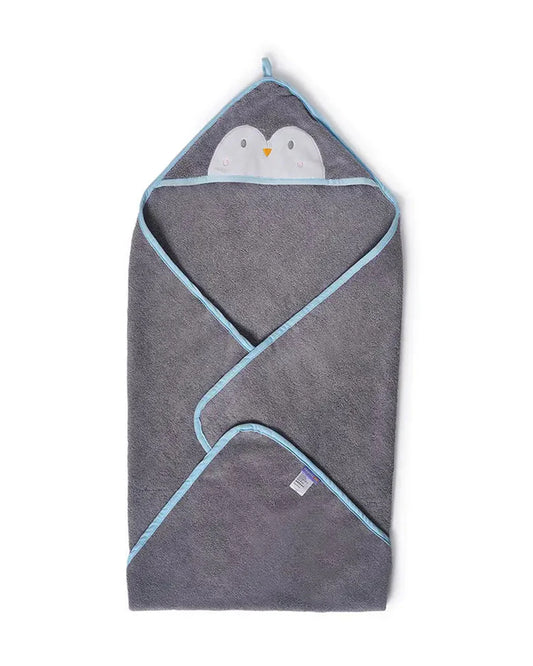 Mi Arcus Winter Wonderland Hooded Baby Bath Towel-100% Cotton-Penguin Face