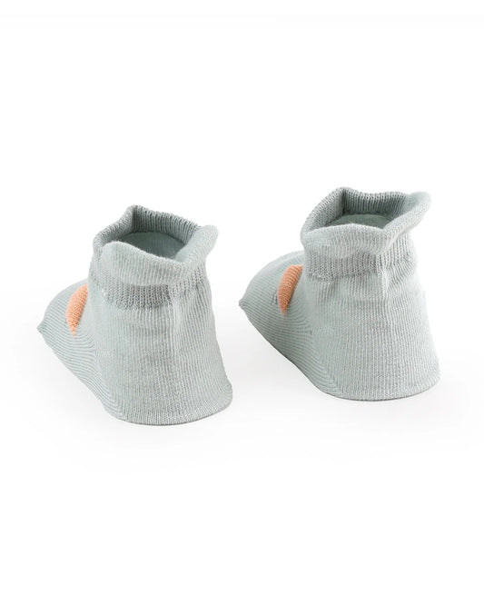 Kicks & Crawl Lavender & Light Blue Little Mouse Socks-Cotton & Polyester-Pack of 2-For Infants