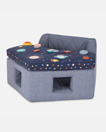 Role Play Starry Night Baby Activity Center and Table-Detachable Tray with Squeaker-Crinkle Material and Rattle to help Stimulate Baby’s Senses-Harness to hold Baby in Place-Encourage Interactive Learning-Toys-12M+