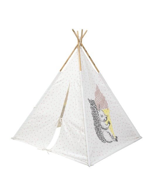 Role Play Squirrel With Ice Cream Teepee Tent-Easy Assembly-Promotes Role Play-Indoor Toys-6M+