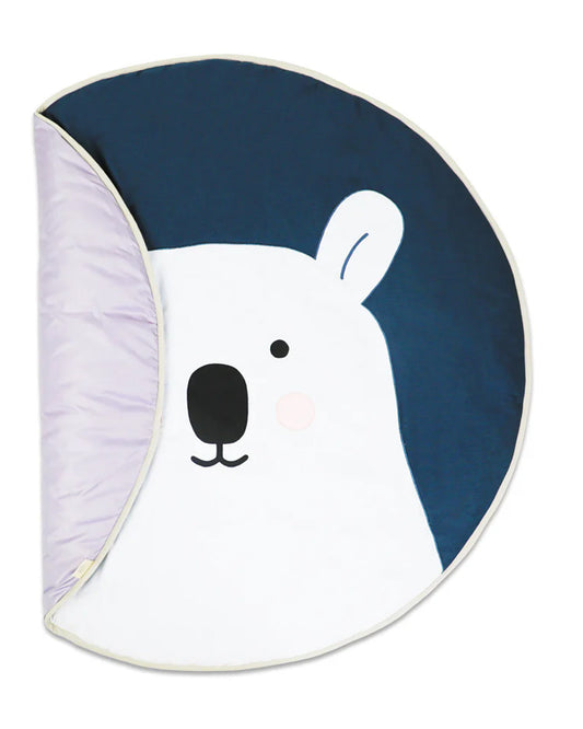 Masilo Polar Bear Quilted Playmat-Lightweight & Portable-With Drawstring Carry Bag-0M+