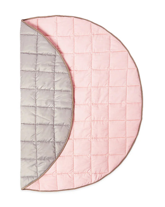 Masilo Blush Pink Quilted Playmat-Lightweight & Portable-With Drawstring Carry Bag-0M+