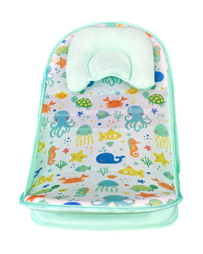 Ladida Baby Bather-With 3 Position Recline & Padded Head Rest-0 to 3M-Green OceanLand