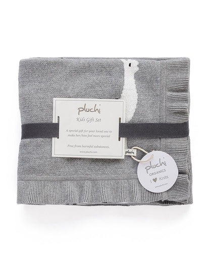 Pluchi Sweet Lama Grey Gift Bundle-Pack of 2-Gift For Baby Shower & Baby Birthday