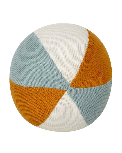 Pluchi Multicolor Blue Rolley-Promotes Tactile Stimulation-Easily Washable-Knitted Soft Toy-Plush Cuddly Toy For Newborn