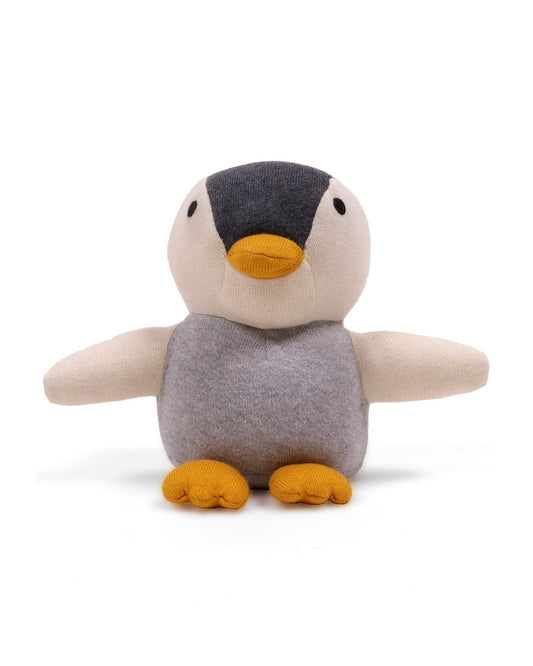 Pluchi Multicolor Rocky Penguin-Promotes Tactile Stimulation-Easily Washable-Knitted Soft Toy-Plush Cuddly Toy For Newborn