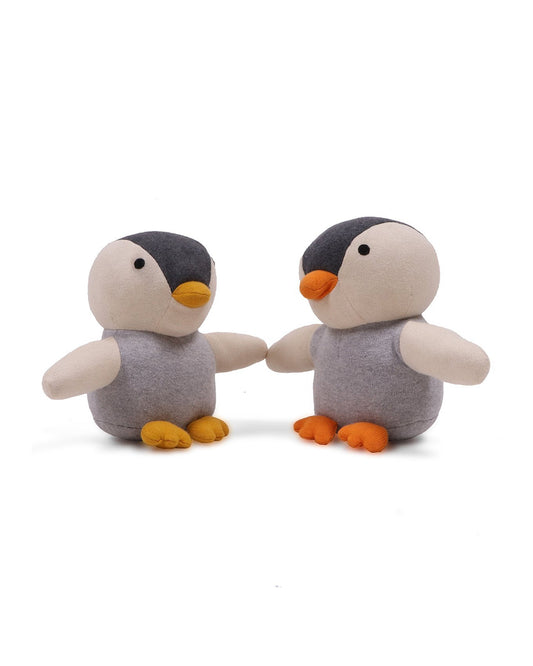 Pluchi Multicolor Rocky Penguin-Promotes Tactile Stimulation-Easily Washable-Knitted Soft Toy-Plush Cuddly Toy For Newborn