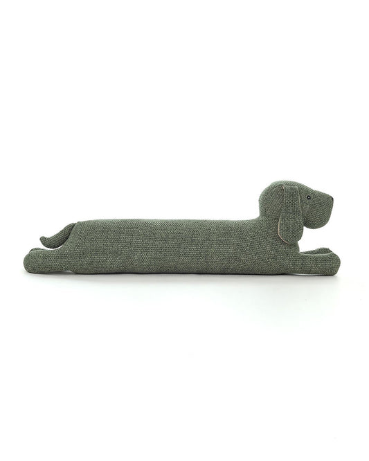 Pluchi Bermuda Green Max Dog-Promotes Tactile Stimulation-Easily Washable-Knitted Soft Toy-Plush Cuddly Toy For Newborn