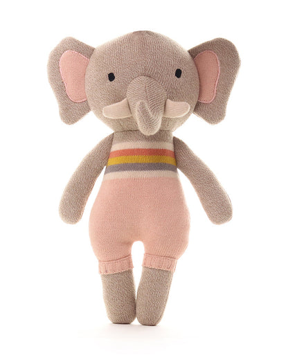 Pluchi Multicolor Ellie Elephant-Promotes Tactile Stimulation-Easily Washable-Knitted Soft Toy-Plush Cuddly Toy For Newborn