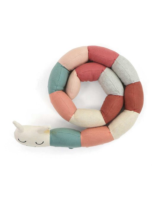 Pluchi Multicolor Caterpillar-Promotes Tactile Stimulation-Easily Washable-Knitted Soft Toy-Plush Cuddly Toy For Newborn