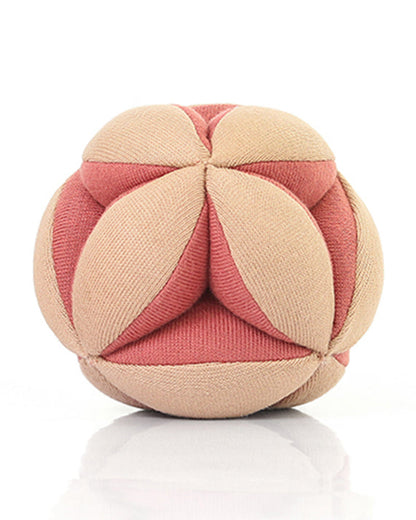 Pluchi Pink Flower Rattle Ball-Promotes Tactile Stimulation-Easily Washable-Knitted Rattle Toy-For Infants