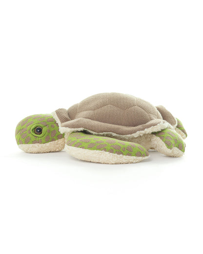 Pluchi Dove Beige Shelly Tortoise-Promotes Tactile Stimulation-Easily Washable-Knitted Soft Toy-Plush Cuddly Toy For Newborn